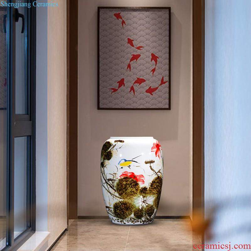 Hand-painted cornucopia of blue and white porcelain of jingdezhen ceramics feng shui plutus furnishing articles sitting room of new Chinese style household ornaments