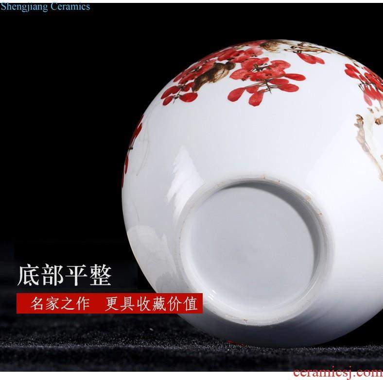 Jingdezhen ceramic furnishing articles modern creative contracted household decorates sitting room dried flower flower vase flowers