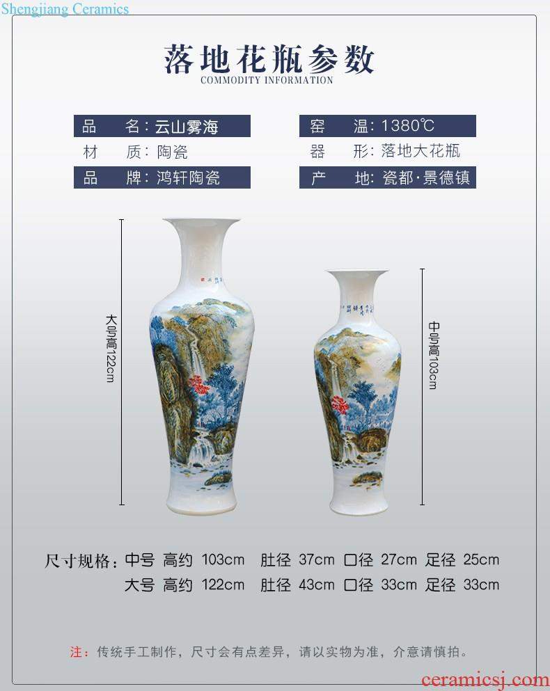 Jingdezhen ceramics hand-painted porcelain gift porcelain vase furnishing articles rich ancient frame the sitting room of Chinese style household decorations