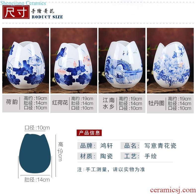 Jingdezhen ceramic furnishing articles snow cuhk aquarium water shallow narcissus basin water lily tortoise cylinder storage cylinder porcelain