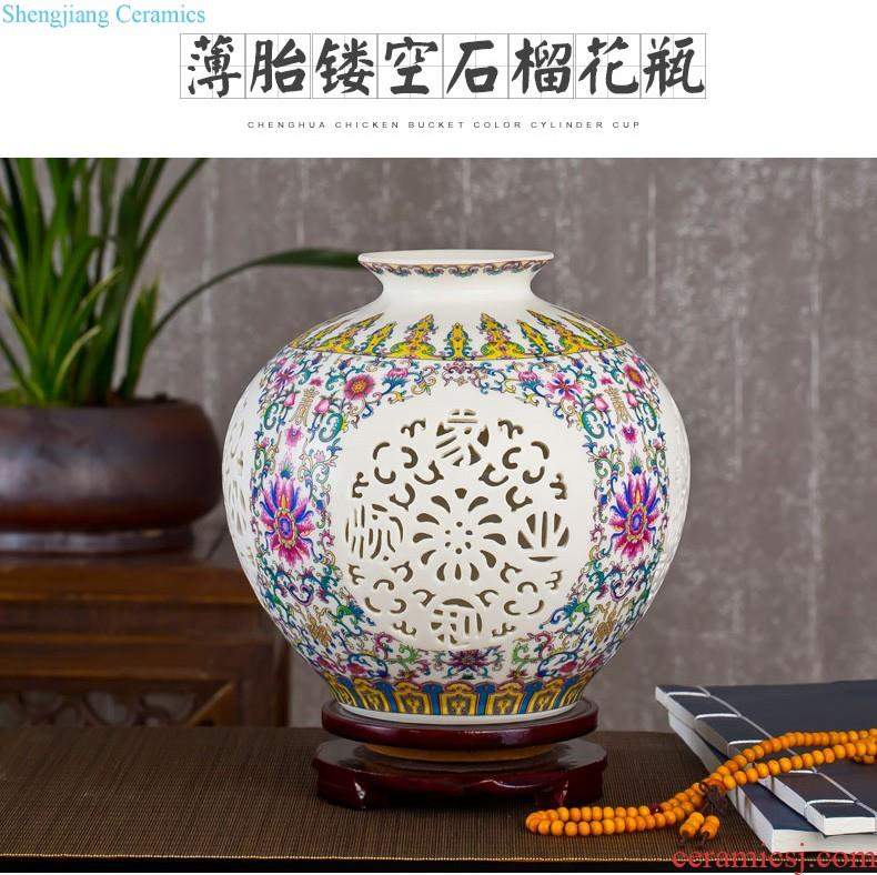 Jingdezhen ceramic vase furnishing articles porcelain vases, ceramic flower arranging flowers sitting room is contemporary and contracted household adornment