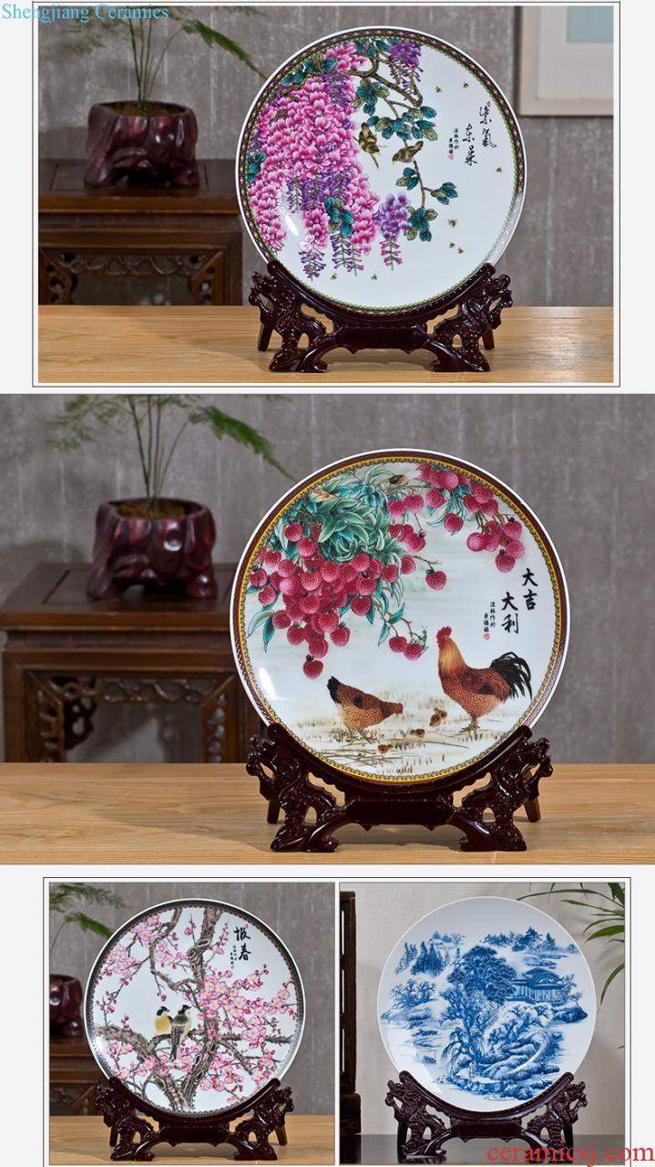 Jingdezhen ceramics vase furnishing articles kiln quiver of new Chinese style living room home wine decoration decoration process