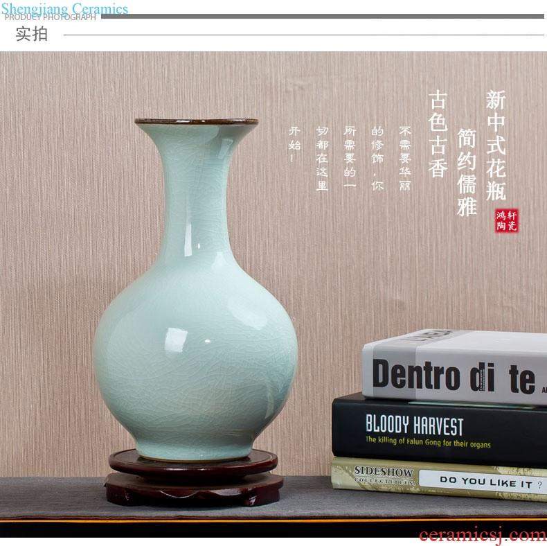 Jingdezhen ceramics of large vase furnishing articles large European colored enamel porcelain household adornment of contemporary sitting room