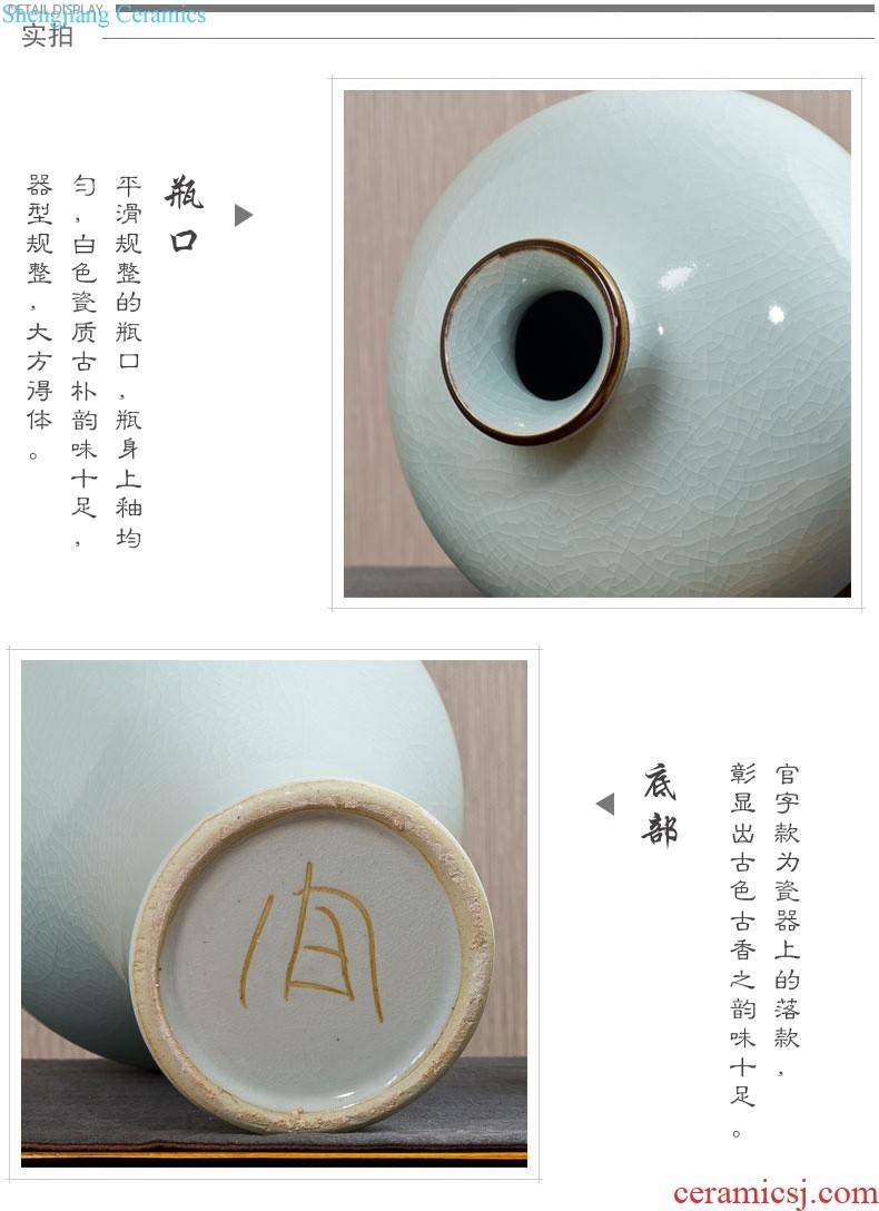 Jingdezhen ceramics of large vase furnishing articles large European colored enamel porcelain household adornment of contemporary sitting room