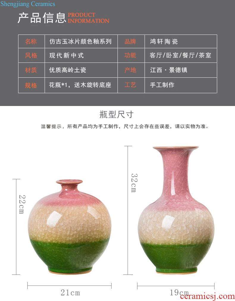 Jingdezhen ceramics and exquisite knife clay in successive years than hand-painted enamel vase furnishing articles of modern home decoration