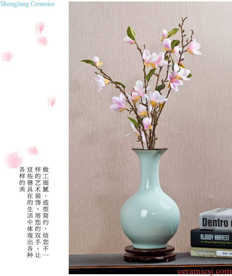 Jingdezhen ceramics of large vase furnishing articles large European colored enamel porcelain household adornment of contemporary sitting room