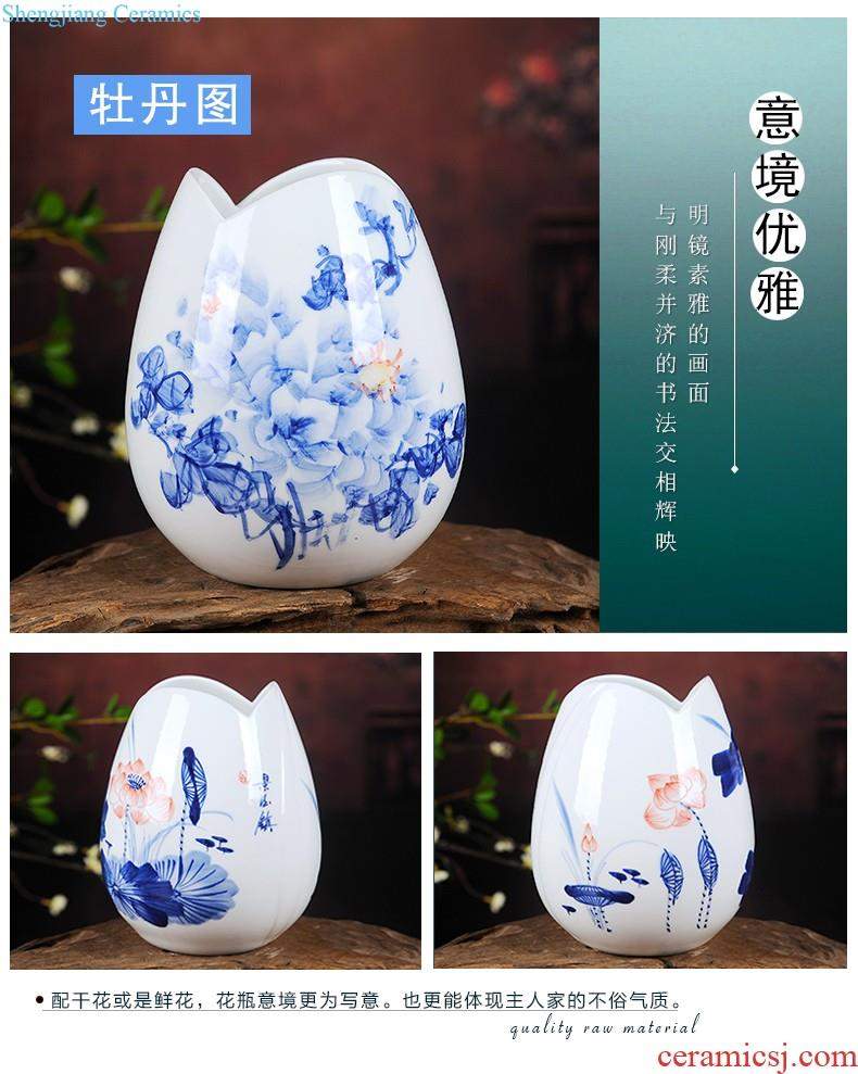 Jingdezhen ceramic furnishing articles snow cuhk aquarium water shallow narcissus basin water lily tortoise cylinder storage cylinder porcelain