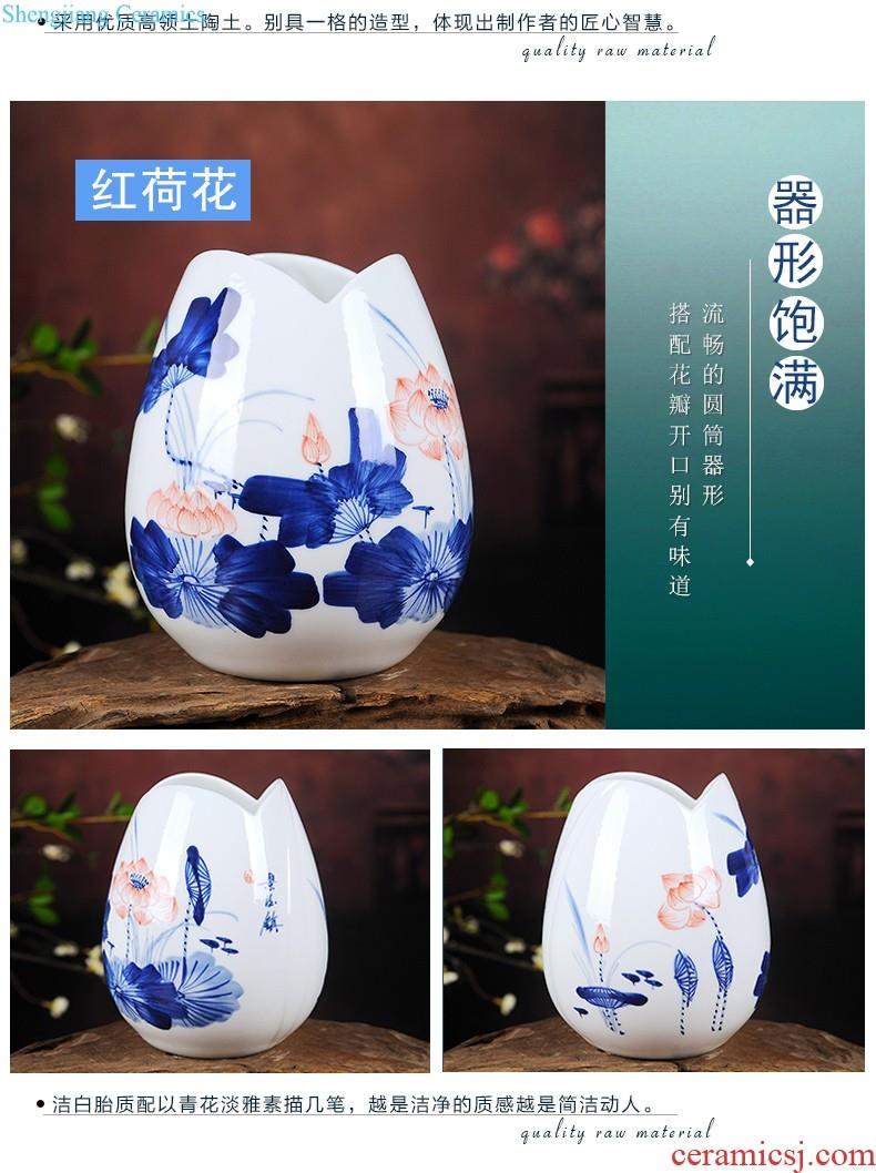 Jingdezhen ceramic furnishing articles snow cuhk aquarium water shallow narcissus basin water lily tortoise cylinder storage cylinder porcelain