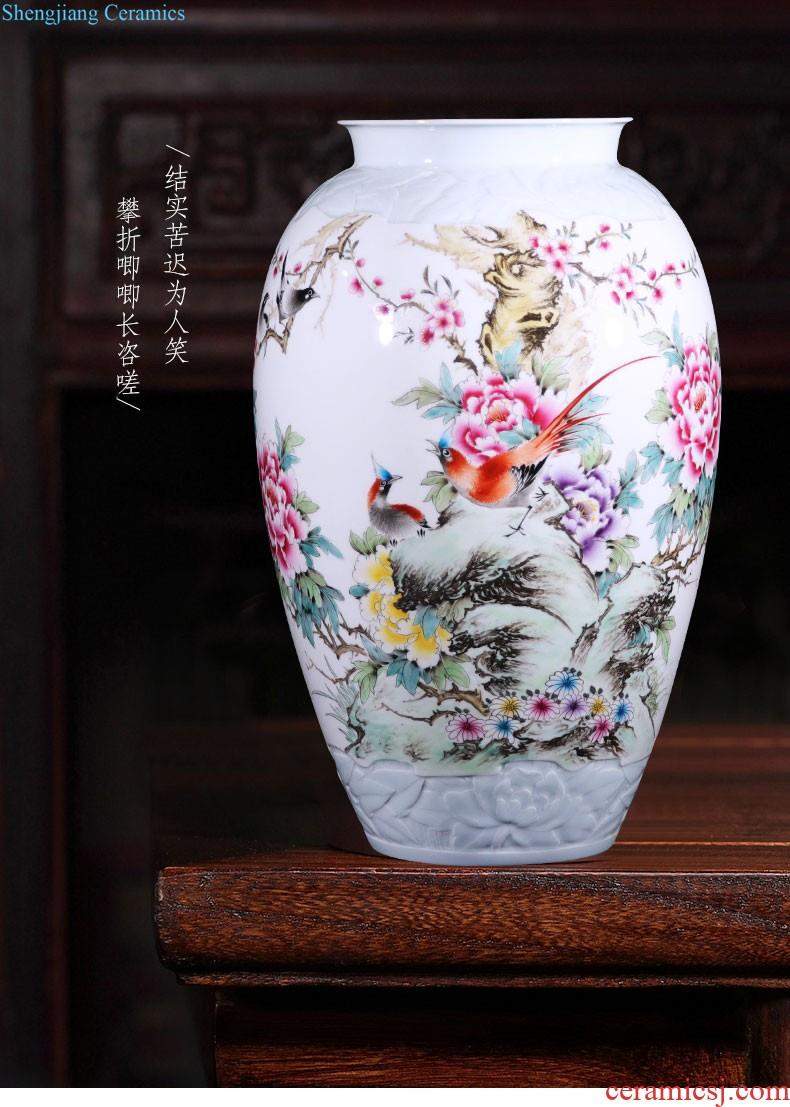 Jingdezhen ceramics Hand painted blue and white porcelain bowl Classic blue and white fruit Creative snacks compote home act the role ofing