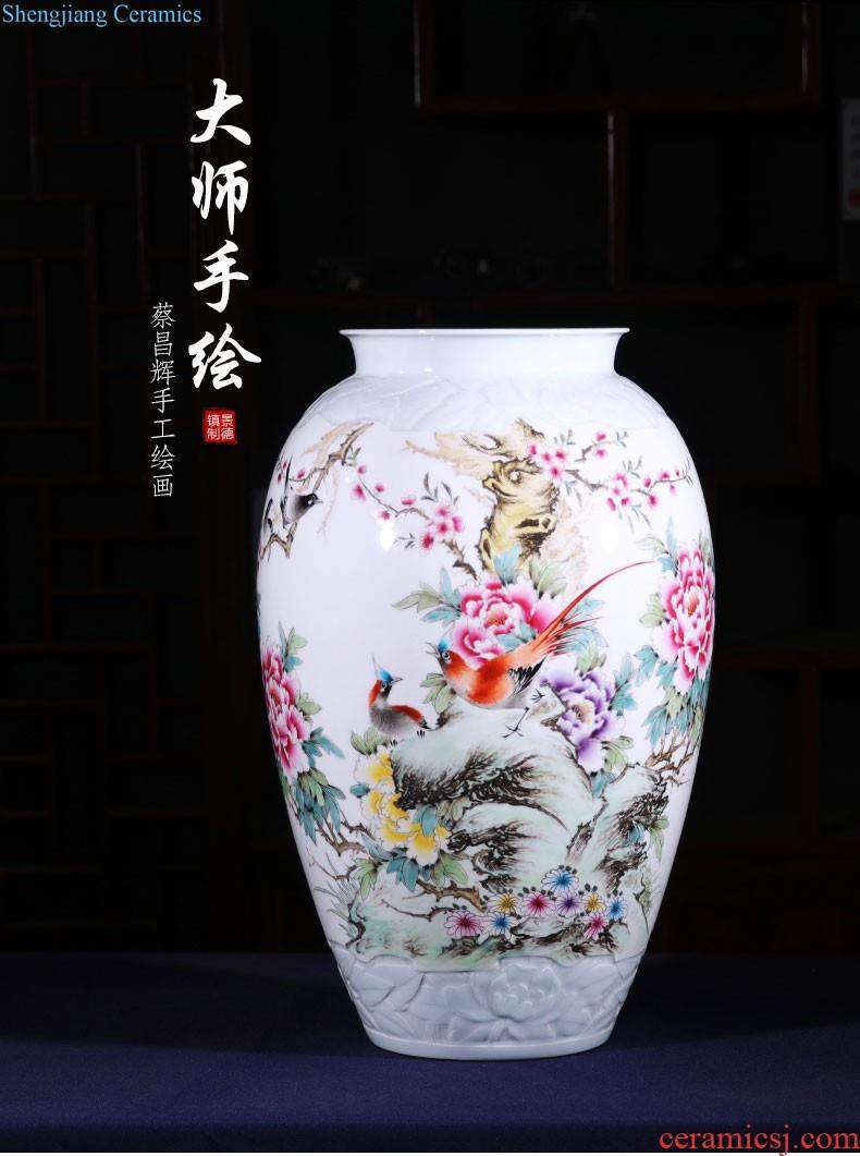 Jingdezhen ceramics Hand painted blue and white porcelain bowl Classic blue and white fruit Creative snacks compote home act the role ofing