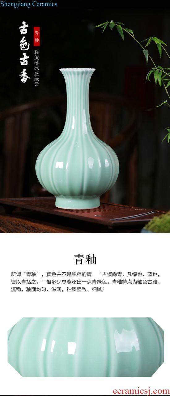 Jingdezhen ceramics furnishing articles tea cake tin ceramic storage tank is the seventh, peulthai the candy jar creative home sitting room adornment