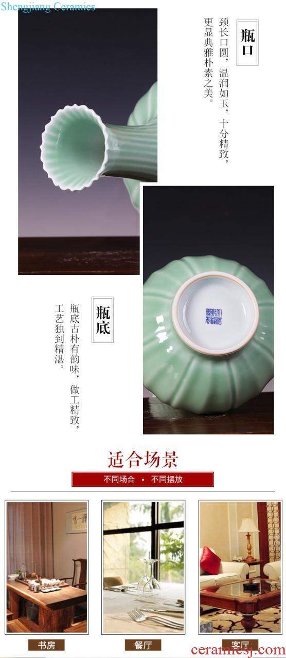 Jingdezhen ceramics furnishing articles tea cake tin ceramic storage tank is the seventh, peulthai the candy jar creative home sitting room adornment