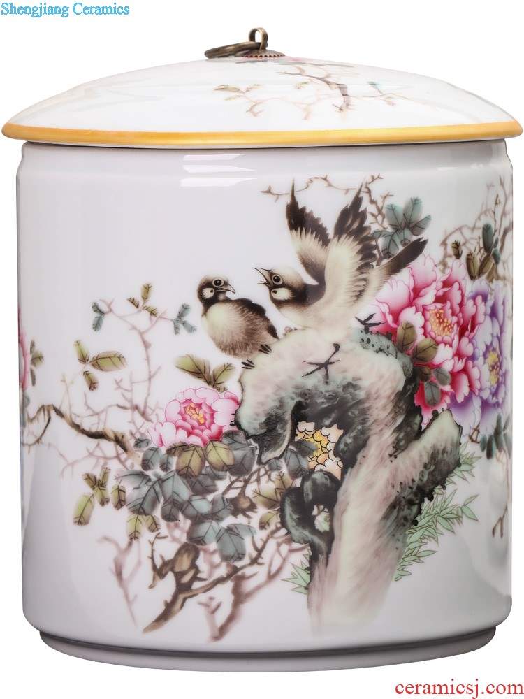 Jingdezhen ceramics furnishing articles hand-painted the icing on the cake lucky bamboo vase flower arranging desktop sitting room adornment ornament