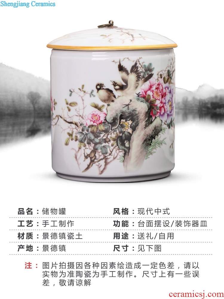 Jingdezhen ceramics furnishing articles hand-painted the icing on the cake lucky bamboo vase flower arranging desktop sitting room adornment ornament