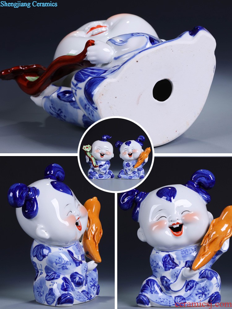 Jingdezhen ceramics Chicken in hesui sit hang dish of pottery and porcelain decoration plate Chinese sitting room place business gifts