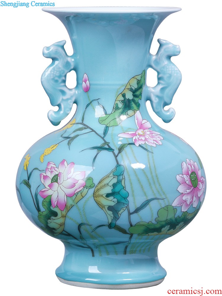 Jingdezhen ceramics hand-painted years more vases, flower arranging decorations furnishing articles household decoration decoration in the living room