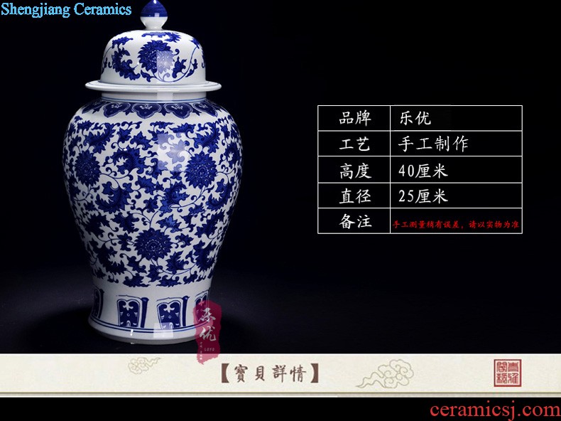 Jingdezhen ceramic vases, dry flower is placed The traditional Chinese painting landscape arts and crafts home living room TV cabinet decoration