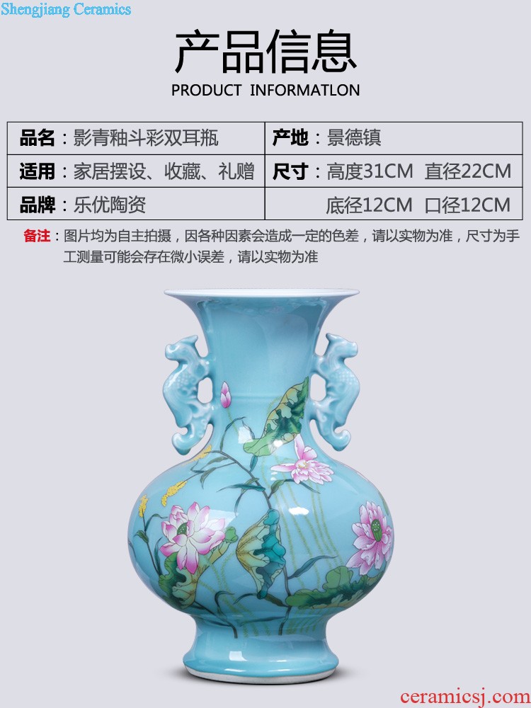 Jingdezhen ceramics hand-painted years more vases, flower arranging decorations furnishing articles household decoration decoration in the living room