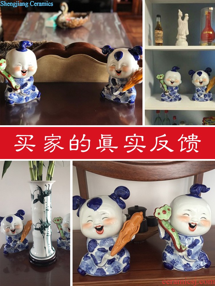 Jingdezhen ceramics Chicken in hesui sit hang dish of pottery and porcelain decoration plate Chinese sitting room place business gifts