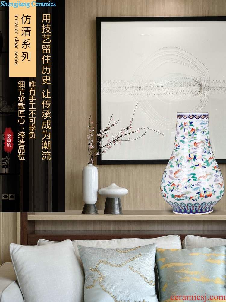 Jingdezhen ceramics vases, flower arranging furnishing articles creative home sitting room desktop TV ark wedding gifts