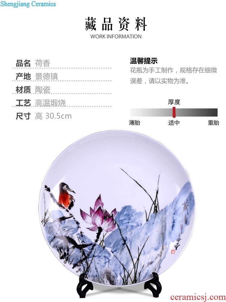 Jingdezhen ceramics vase hand-painted MeiKaiWuFu knife clay flower arranging furnishing articles of Chinese style household act the role ofing is tasted the living room