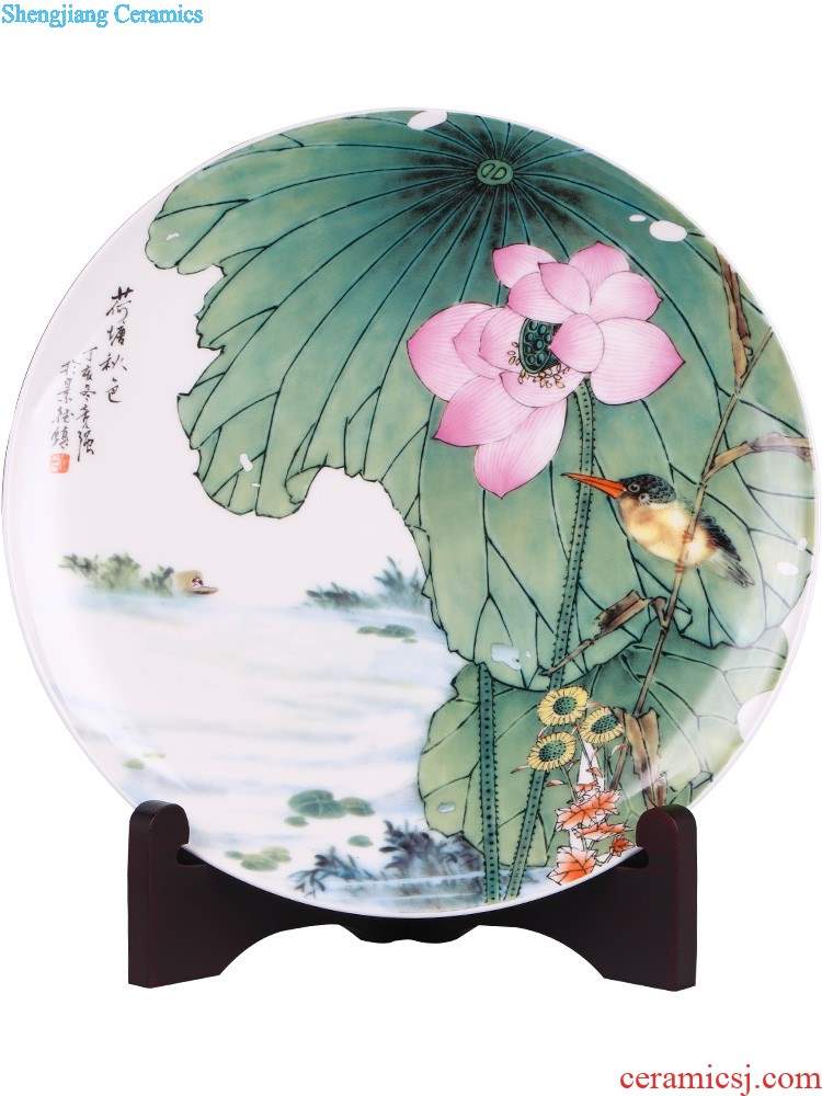 Jingdezhen ceramics vase furnishing articles Hand painting of flowers and thin body new Chinese style household porcelain flower arranging small handicraft