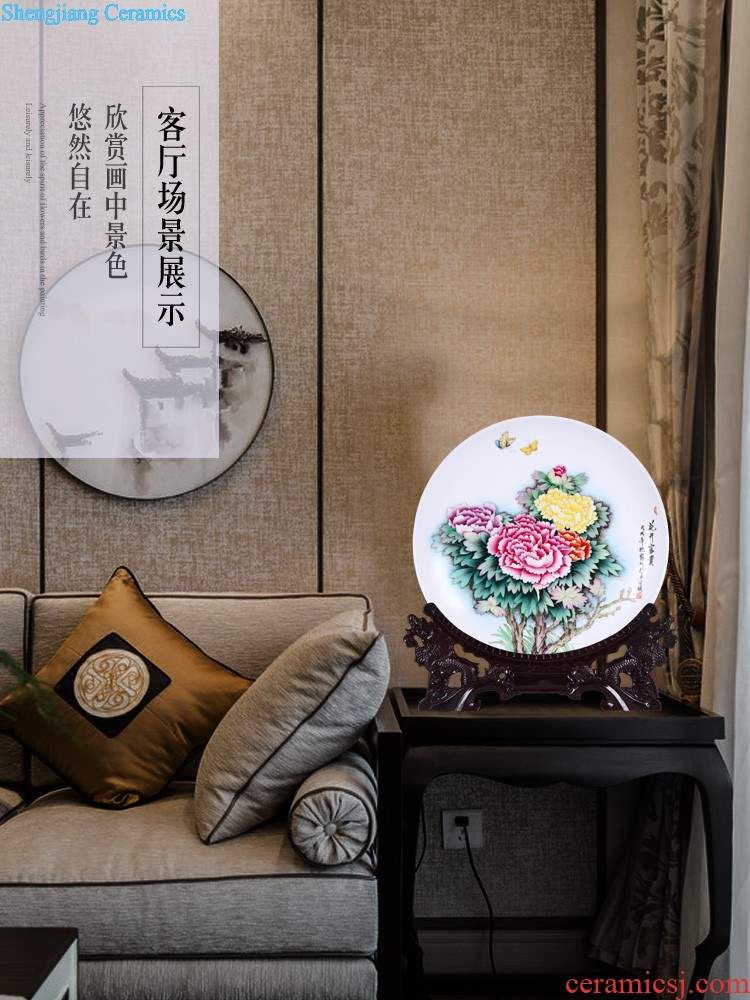 Jingdezhen ceramics furnishing articles Hand painted blue and white porcelain cheongsam characters crafts new sitting room of Chinese style household act the role ofing is tasted