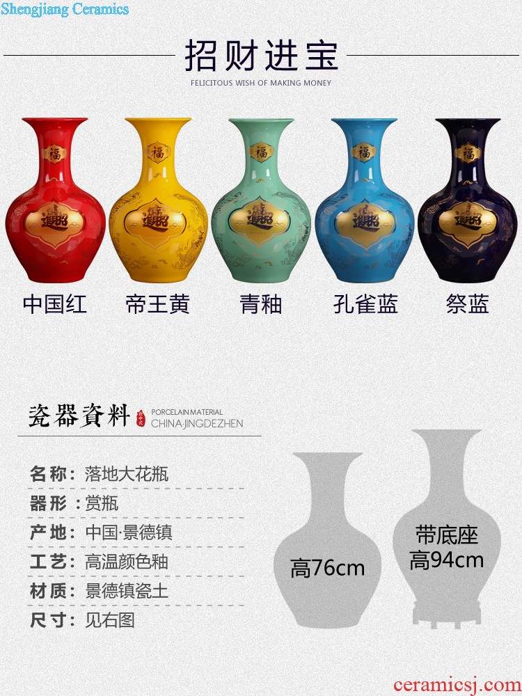 Jingdezhen ceramic vases, flower receptacle furnishing articles Archaize general pot of blue and white porcelain vase Home sitting room fashion accessories