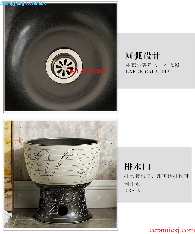 Ceramic column type lavatory a whole basin basin balcony floor pillar lavabo vertical column toilet