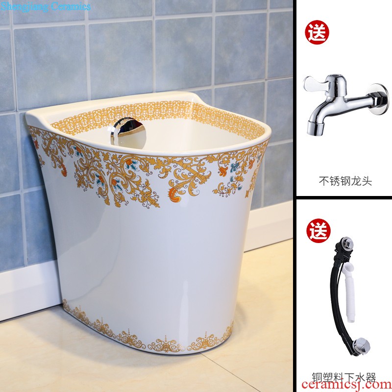 Koh larn, qi stage basin sink lavatory ceramic european-style bathroom art basin of the basin that wash a face