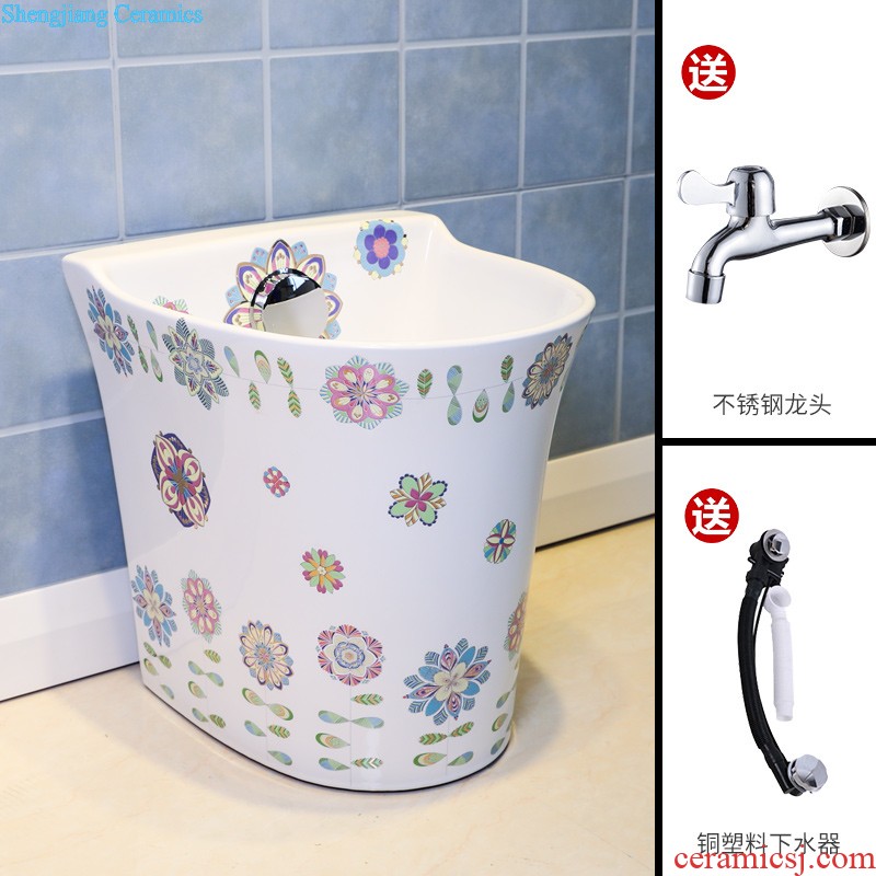 Koh larn, qi stage basin sink lavatory ceramic european-style bathroom art basin of the basin that wash a face