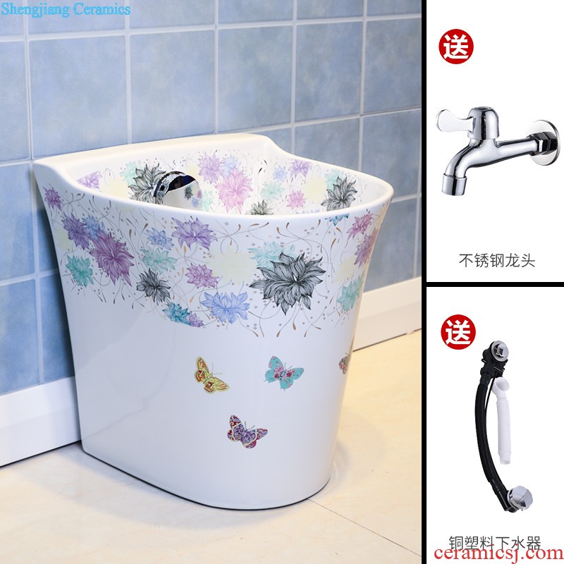 Koh larn, qi stage basin sink lavatory ceramic european-style bathroom art basin of the basin that wash a face