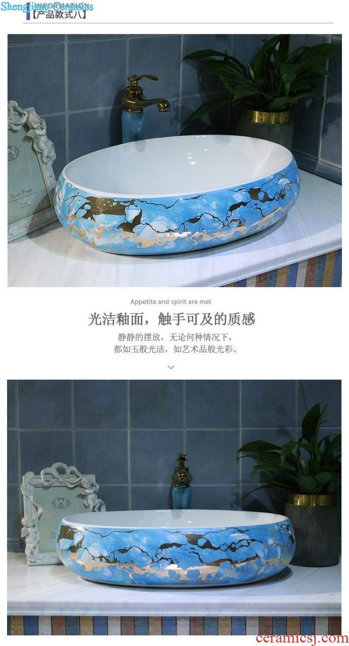 Vertical column column type lavatory Jane European ceramic lavabo toilet basin basin, wash gargle console