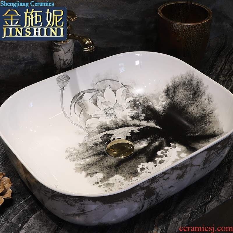 Ceramic art basin lavatory plate oval sink to wash your hands of household contracted the stage basin sink basin