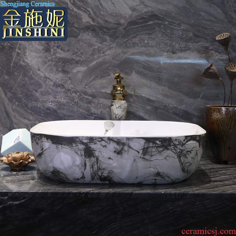 Ceramic art basin lavatory plate oval sink to wash your hands of household contracted the stage basin sink basin