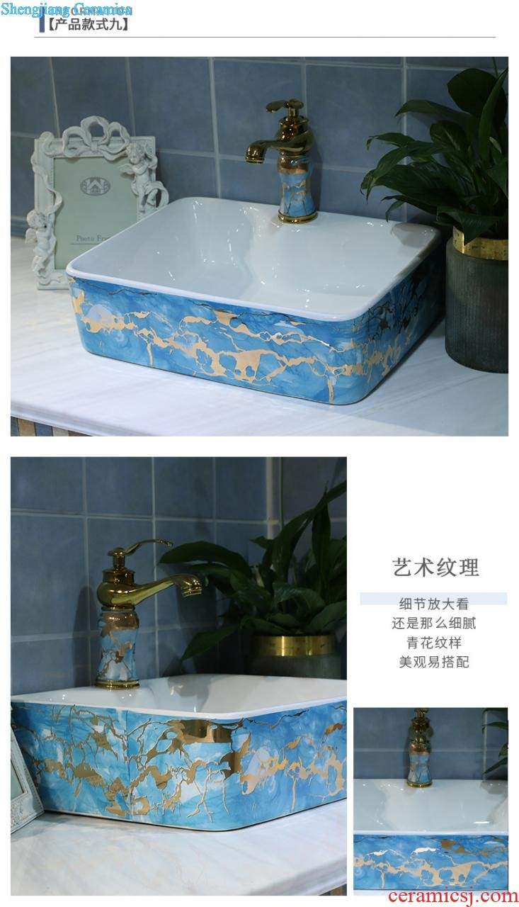 Vertical column column type lavatory Jane European ceramic lavabo toilet basin basin, wash gargle console