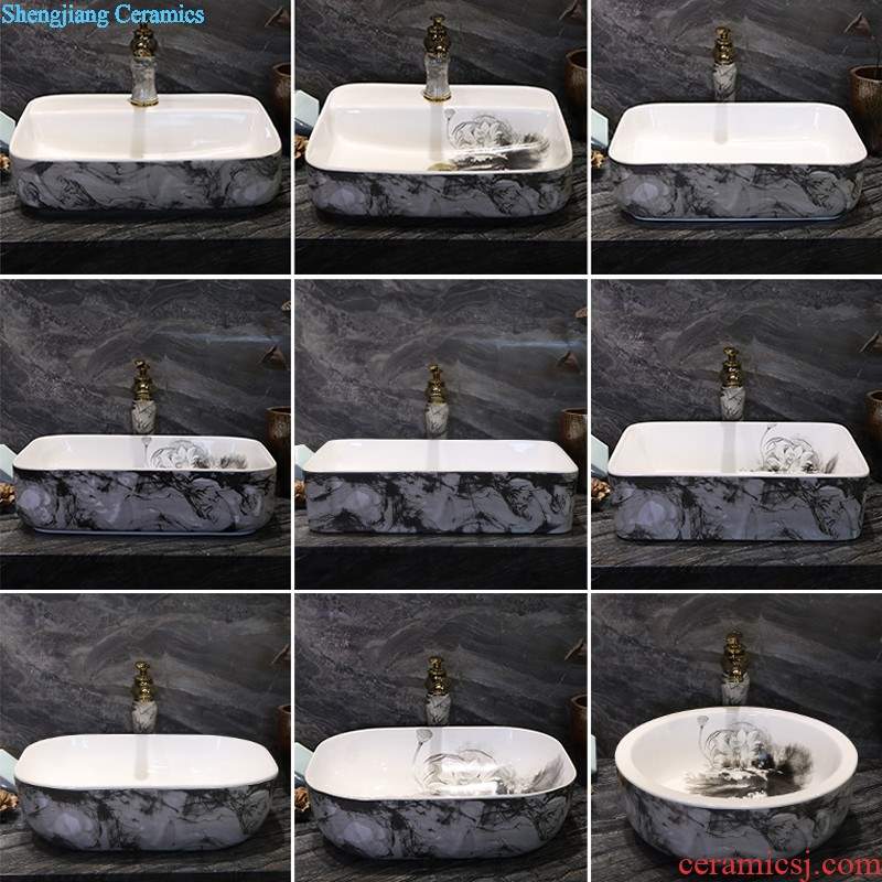 Ceramic art basin lavatory plate oval sink to wash your hands of household contracted the stage basin sink basin