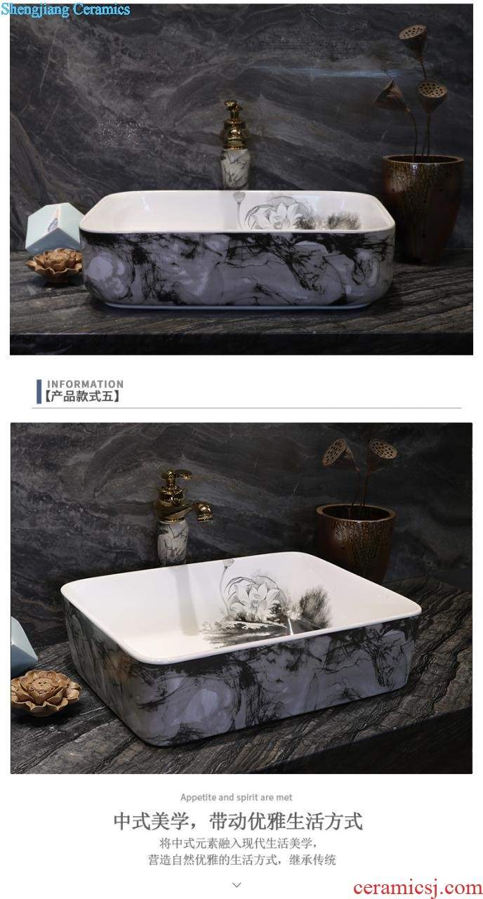 Ceramic art basin lavatory plate oval sink to wash your hands of household contracted the stage basin sink basin