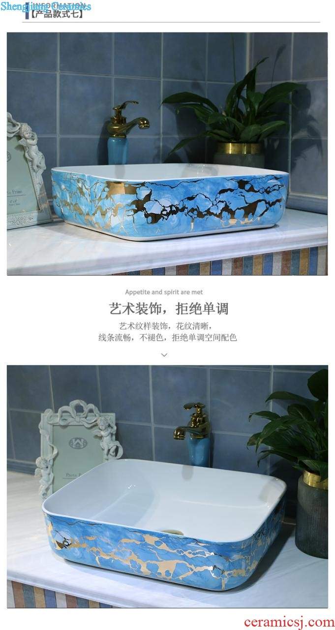 Vertical column column type lavatory Jane European ceramic lavabo toilet basin basin, wash gargle console