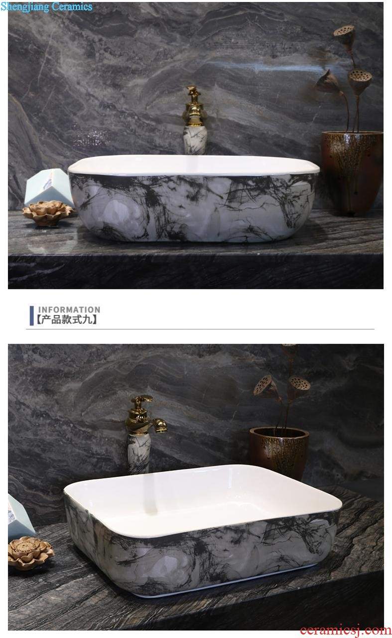 Ceramic art basin lavatory plate oval sink to wash your hands of household contracted the stage basin sink basin