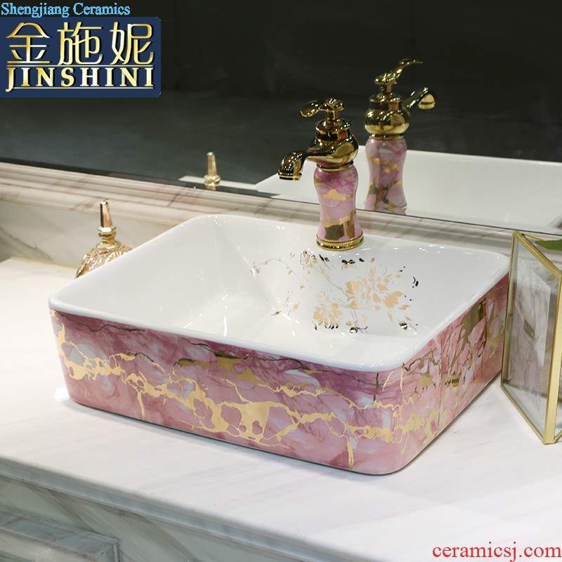 Jingdezhen blue and white porcelain household art stage basin of Chinese style ceramic sinks to restore ancient ways small oval sink