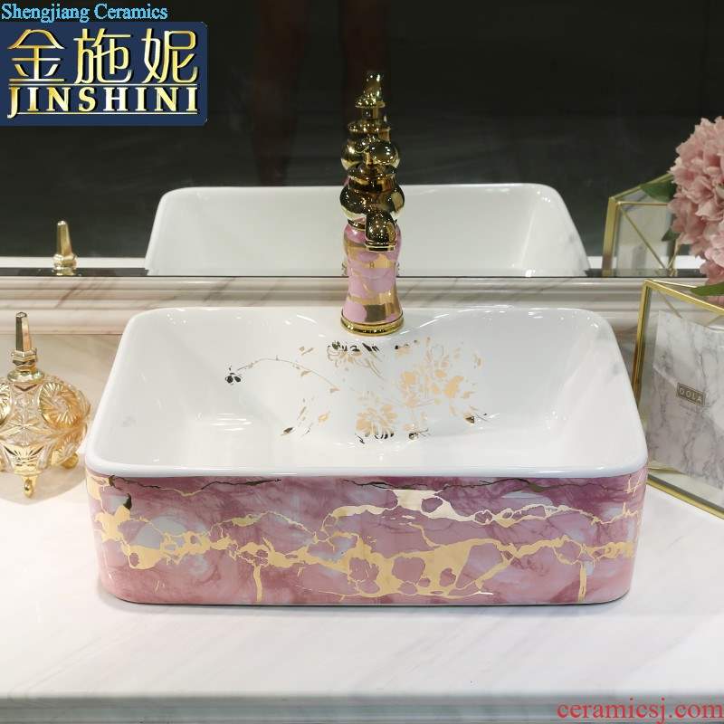 Jingdezhen blue and white porcelain household art stage basin of Chinese style ceramic sinks to restore ancient ways small oval sink