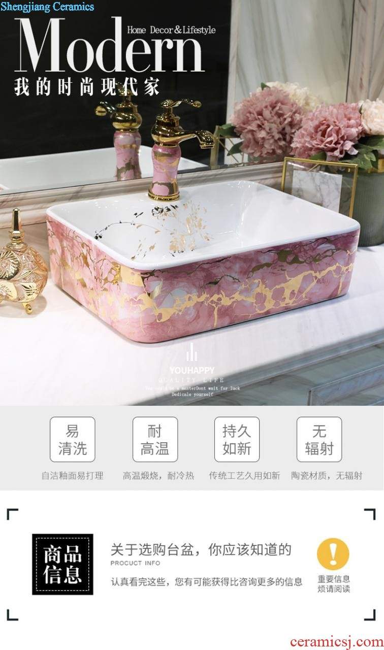 Jingdezhen blue and white porcelain household art stage basin of Chinese style ceramic sinks to restore ancient ways small oval sink