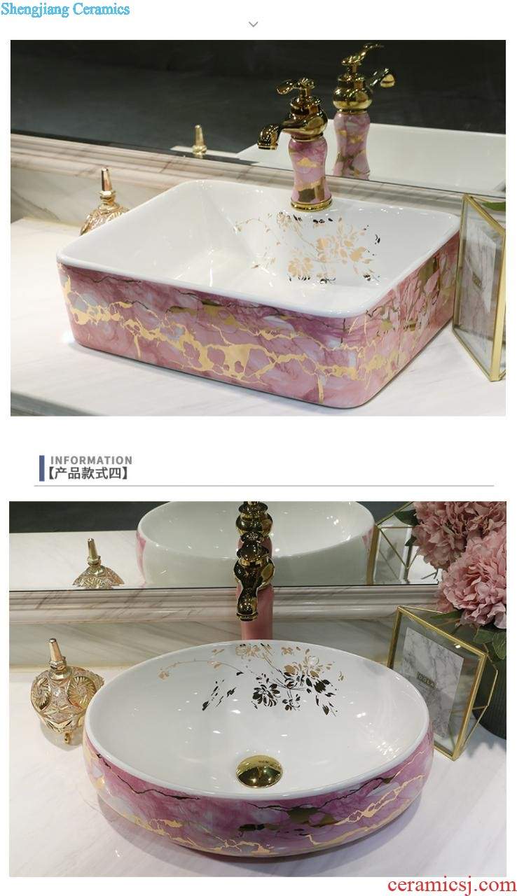 Jingdezhen blue and white porcelain household art stage basin of Chinese style ceramic sinks to restore ancient ways small oval sink