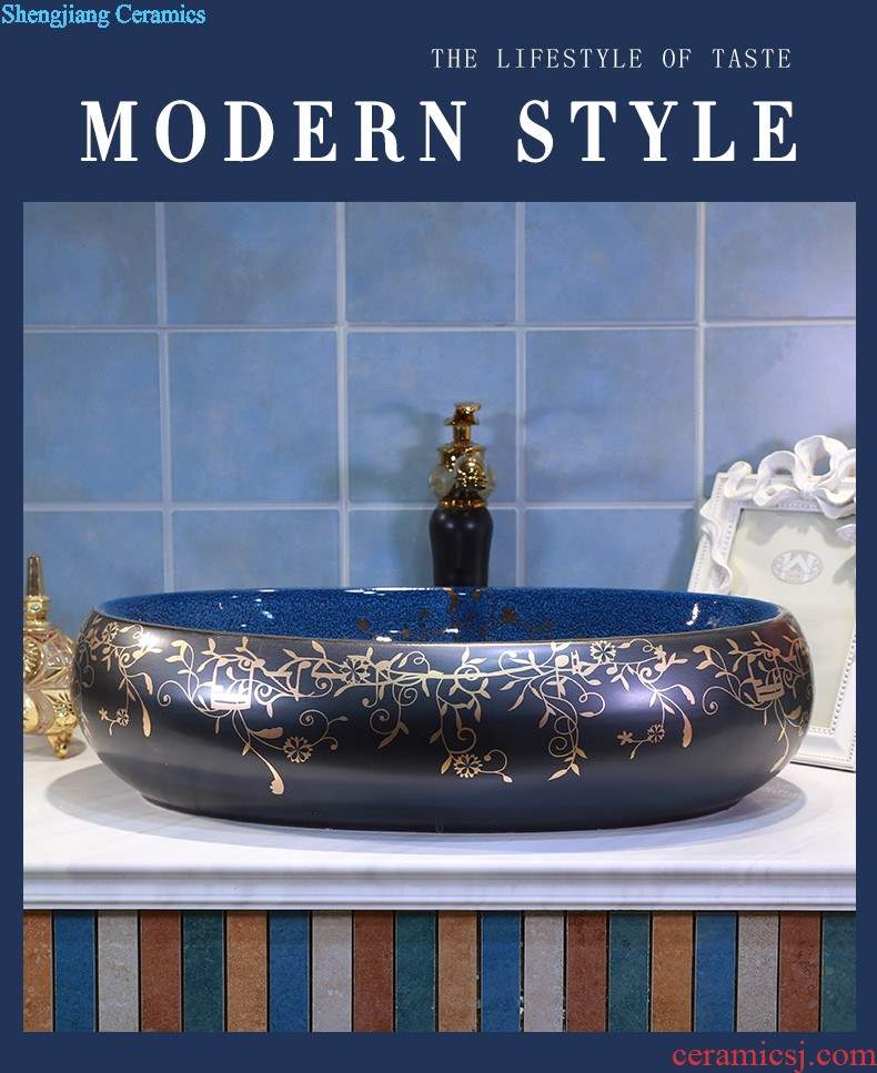 On the ceramic bowl lotus art basin sink basin bathroom sinks counters are contracted household