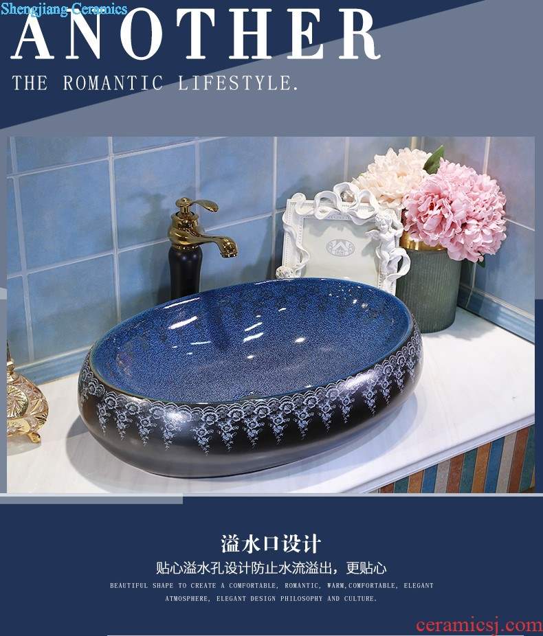 On the ceramic bowl lotus art basin sink basin bathroom sinks counters are contracted household