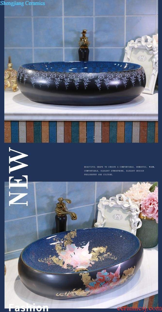 On the ceramic bowl lotus art basin sink basin bathroom sinks counters are contracted household