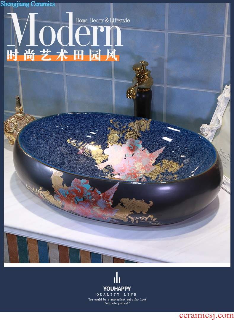 On the ceramic bowl lotus art basin sink basin bathroom sinks counters are contracted household