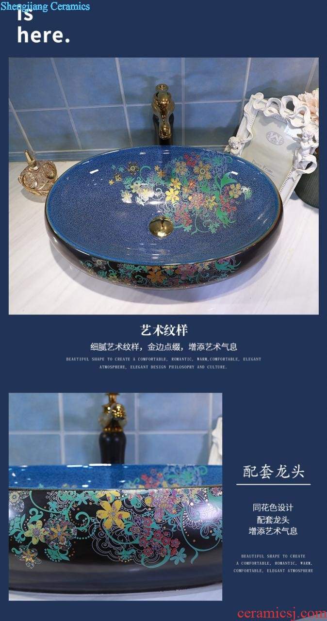 On the ceramic bowl lotus art basin sink basin bathroom sinks counters are contracted household