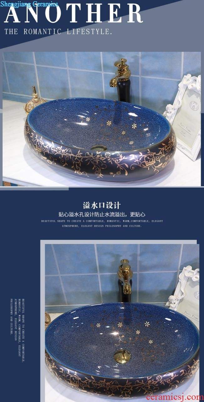 On the ceramic bowl lotus art basin sink basin bathroom sinks counters are contracted household